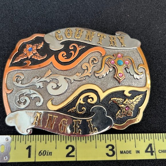 Handmade Country Angel Belt Buckle main image 4